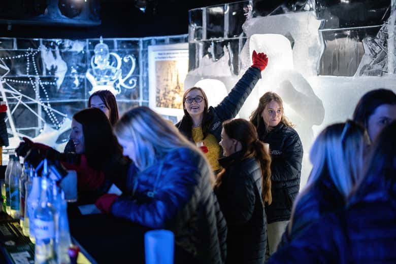 Visite de l'Icebar 