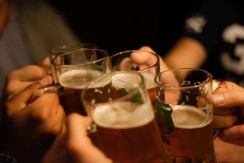 Dégustation d'une bière berlinoise