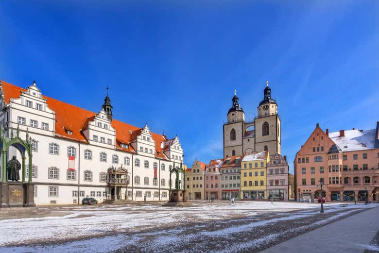 Place du marché à Wittenberg